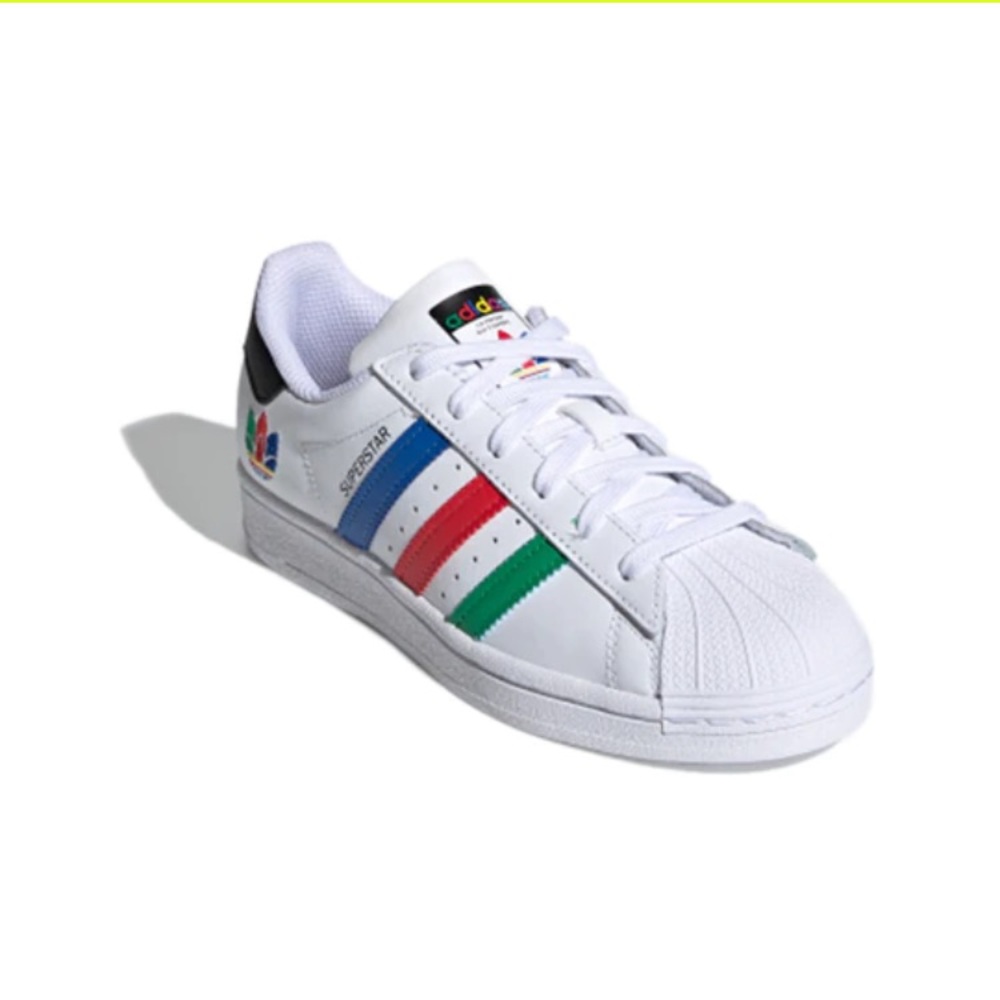 adidas Superstar J 'Colorful Stripes - Cloud White' FW5236 Big kids